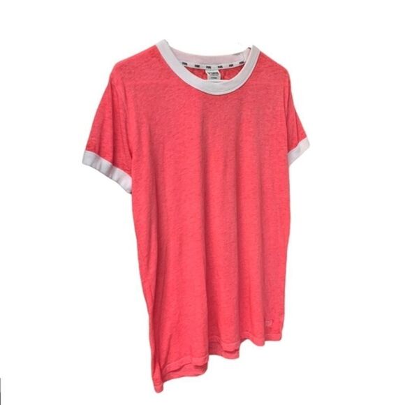 Pink Victoria Secret Pink & White Campus T… - Picture 4 of 6